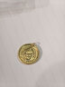 金小貅黃金財神吊墜 古法黃財神掛墜硬金圓牌掛件吉言金財神足金項鏈墜 1g,小號黃財神吊墜-金重多退少補 曬單實(shí)拍圖