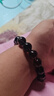 文初天然黑水晶手串黑色水晶原石散珠手鏈飾品缺水補水男女款情侶禮物 珠徑12毫米 男女款 曬單實(shí)拍圖