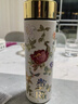 Stanisic德國品牌純鈦保溫杯茶水分離泡茶水杯女高顏值高檔38節生日禮物 鈦白芍藥花【抑菌保鮮】300mL 曬單實(shí)拍圖