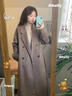 GARNUO美拉德棕色雙面羊毛大衣女中長(cháng)款2026秋冬新款韓系高級感毛呢外套 棕色 S 【85-110斤】 曬單實(shí)拍圖