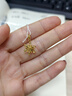 周六福（ZLF）  黃金吊墜女款5G足金雪花清新甜美簡(jiǎn)約掛墜 計價(jià) 1.24g 曬單實(shí)拍圖
