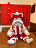 優(yōu)奇嬰兒拜年服冬裝連體衣寶寶新年衣服冬季新生幼兒冬天保暖喜慶棉服 紅色喜慶拜年服+帽子+腳套 80cm 曬單實(shí)拍圖