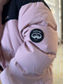 探路者25年新品連帽長(cháng)款羽絨服QADDBN95680 糖粉 150 曬單實(shí)拍圖