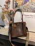viney牛皮包包女包大容量托特包通勤斜挎單肩包生日新年禮物送女生女友 曬單實(shí)拍圖