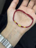 本命堂馬年本命年紅繩黃金手鏈男女士足金招財貔貅手繩新年情人節禮物 曬單實(shí)拍圖