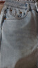 夢(mèng)舒雅女褲商場(chǎng)同款九分微喇牛仔褲女2025春秋新款高腰時(shí)尚休閑喇叭褲女 曬單實(shí)拍圖
