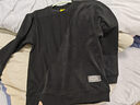 JEEP吉普衛衣男士秋冬季重磅打底衫寬松長(cháng)袖T恤上衣拼色男裝 黑色 XL 曬單實(shí)拍圖