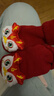 優(yōu)奇冬季寶寶襪子新生兒紅色加厚毛圈防滑點(diǎn)膠嬰兒襪子中筒公仔新年襪 曬單實(shí)拍圖