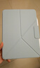 PITAKA可適用蘋(píng)果iPadPro22-18款保護套iPad Air7/6/5雙面夾磁吸豎屏輕薄防彎帶筆槽皮套11英寸藍色 曬單實(shí)拍圖