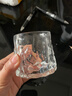 寶石紋玻璃杯INS風(fēng)高顏值洋酒杯透明家用加厚雞尾酒調酒啤酒杯子 【底部凸起 】桌面旋轉威士忌酒杯200ml*1 曬單實(shí)拍圖