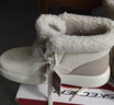 斯凱奇（Skechers）新年禮物女靴2025新品冬加絨保暖中筒靴平底休閑百搭高幫鞋144722 曬單實(shí)拍圖