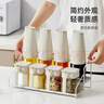 摩登主婦調料盒套裝調料器皿廚房家用密封調味瓶罐鹽罐油壺收納組合 【白色】廚房調味8件套 曬單實(shí)拍圖