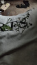 重磅潮牌白灰色字母刺繡花卉短袖t恤男2025年新款美式高街上衣XH 灰色 XL 曬單實(shí)拍圖