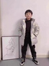G.duck小黃鴨童裝男童羽絨服中長(cháng)款加厚兒童外套亮面免洗大童冬裝面包服 亮面款銀色 130 建議120-130cm7-8歲 曬單實(shí)拍圖