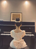 漢佺兒童生日禮服輕奢小眾高端主持人鋼琴演出服花童婚禮小女孩公主裙 曬單實(shí)拍圖