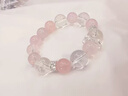 伊夢(mèng)嬌粉水晶手串星光粉水晶白阿塞水晶手串少女心溫柔粉色系水晶手鏈 【12mm】粉夢(mèng)星辰手串 14.5cm 曬單實(shí)拍圖