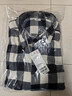 優(yōu)衣庫男女裝法蘭絨格子襯衫長(cháng)袖襯衣薄外套25秋冬480772 480772/01乳白色 L 曬單實(shí)拍圖
