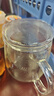 憶壺茶（YIHUTEA）玻璃杯加厚耐高溫泡茶杯茶水分離過(guò)濾喝水杯子男士帶蓋辦公花茶杯 【加大容量】君子杯500ML 曬單實(shí)拍圖
