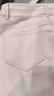 歌莉婭白色九分牛仔褲女2025新款秋冬穿搭高腰抓絨長(cháng)褲1ECRCD080 05W米白 25 曬單實(shí)拍圖