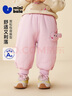 迷你巴拉（minibala）男女童寶寶褲子2025冬新品保暖內里加絨柔軟親膚長(cháng)褲 曬單實(shí)拍圖