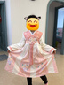 巴拉巴拉女童漢服改良襦裙國風(fēng)連衣裙冬裙子201424111008 曬單實(shí)拍圖