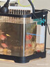 闊庭（KUOTING）魚(yú)缸懶人魚(yú)缸家用客廳辦公室水培吊籃金魚(yú)缸過(guò)濾魚(yú)缸黑色款 曬單實(shí)拍圖