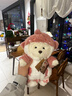 莉娜熊（TeddyTales）小熊玩偶毛絨玩具熊泰迪手作熊安撫娃娃送禮送人新年禮物女生 長(cháng)毛奶白（熱銷(xiāo)款） 中號站姿約30cm 曬單實(shí)拍圖