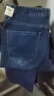 七匹狼【冰肌涼感】牛仔褲男夏季新款薄款直筒休閑彈力舒適冰氧吧長(cháng)褲子 112(中藍)易打理3507 33 曬單實(shí)拍圖