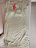 貓人【涼感親膚】棉莫代爾睡裙睡衣女夏季10A抑菌帶胸墊家居服青草澗 曬單實(shí)拍圖