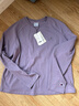 Champion冠軍長(cháng)袖T恤女新款插肩袖純色休閑打底衫基礎款 薰衣草 L 曬單實(shí)拍圖