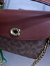 COACH【年終奢品】/蔻馳 女包 Cassie 19經(jīng)典老花女士小號單肩手提斜挎 棕黃色拼焦糖色CV436B4XHG 曬單實(shí)拍圖
