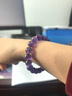 石頭記（istone）天然紫水晶手鏈紫晶手串水晶新中式生日禮物送女友 精品款珠子10mm 219503719 曬單實(shí)拍圖