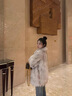 蕓蕁外套女2025新款海寧環(huán)保皮草外套女中長(cháng)款狐貍皮毛一體年輕毛毛大 藍狐本白色(升級-高密款) M (100-115斤)正碼正拍無(wú)需拍大 曬單實(shí)拍圖