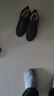 老人頭（LAORENTOU）皮鞋男棉鞋頭層牛皮休閑套腳鞋加絨保暖棉皮鞋爸爸鞋 LA131 黑41 曬單實(shí)拍圖