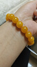 嘉樂(lè )琥珀蜜蠟手串男女雞油黃天然老蜜蠟手鏈散珠約10mm11-12克18-19顆 曬單實(shí)拍圖
