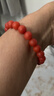 石玥珠寶收藏級9-10mm保山南紅瑪瑙手串轉運珠手鏈男女士款 水晶瑪瑙 曬單實(shí)拍圖