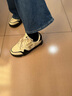 斐樂(lè )（FILA）FUSION斐樂(lè )潮牌BANK DX女鞋場(chǎng)下滑板鞋新款時(shí)尚厚底鞋 古白色/黑-AB 38 曬單實(shí)拍圖