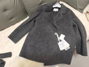 香影雙面呢羊毛大衣女2025冬季新款呢子中長(cháng)款高級感白色毛呢外套 中灰 M 160/84A/95-110斤 曬單實(shí)拍圖