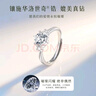 銀千惠施華洛世奇鋯999純銀戒指子求結婚輕奢新年情人節生日禮物送女友 曬單實(shí)拍圖