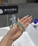 緬甸翡翠飄花玉鐲子高冰種正品高端玉石正圈冰透玉手鐲珠寶女 曬單實(shí)拍圖