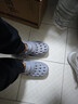 斯凱奇（Skechers）男鞋貝殼泡泡鞋厚底透氣外穿洞洞鞋百搭沙灘鞋 灰色/GRY 39.5 曬單實(shí)拍圖