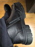Aokang棉鞋男士冬季加絨保暖羊毛牛皮休閑雪地馬丁靴  黑色套腳  39 曬單實(shí)拍圖