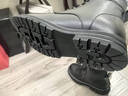 奧康（Aokang）男鞋冬季新款男士高幫加絨棉鞋商務(wù)皮靴休閑皮鞋真皮馬丁靴短靴子 1255023029R黑色加絨款 41 (255mm) 曬單實(shí)拍圖