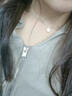 寶鉑琳純銀項鏈女輕奢感小眾2025新款小方糖項鏈鎖骨鏈女閨蜜生日送禮物 S925銀項鏈(盒子鏈) 曬單實(shí)拍圖