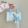 迪士尼（DISNEY）瘋狂動(dòng)物城包包尼克狐托特包女款新款生日禮物送女生 【聯(lián)名定制包裝+朱迪掛件】手拎包-藍色 曬單實(shí)拍圖