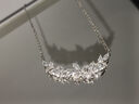 周大生【生日禮物】紫藤花項鏈S925銀飾女繁花輕奢高級感鎖骨鏈送女友 紫藤花項鏈 曬單實(shí)拍圖