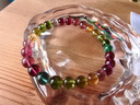 石玥珠寶寶石級彩虹碧璽手串本命年轉運珠天然水晶手鏈男女士款 6-7mm 曬單實(shí)拍圖