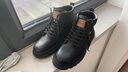 意爾康男棉鞋英倫風(fēng)馬丁靴男休閑高幫板鞋復古時(shí)尚工裝靴潮流厚底鞋子男 曬單實(shí)拍圖