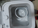 YANGZI揚子迷你洗衣機全自動(dòng)小型內衣內褲懶人洗衣機洗脫一體學(xué)生宿舍兒童嬰兒洗襪子機帶脫水租房半自動(dòng) 白7.5KG【洗脫兩用+藍光+強力潔凈】 曬單實(shí)拍圖