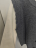 百圖（betu）女裝2025年冬季新款毛衣絨感軟糯假兩件小蘑菇胸針上衣女2511T88 灰色 S 曬單實(shí)拍圖